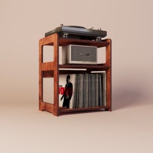 Tangent Record Player Stand With Storage - 0