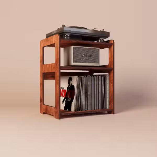 Tangent Record Player Stand With Storage Record player stand with storage cabinet