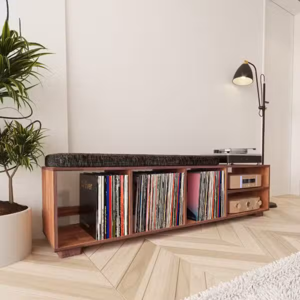 integral-record-player-stand-with-storage-and-bench (1) - 0
