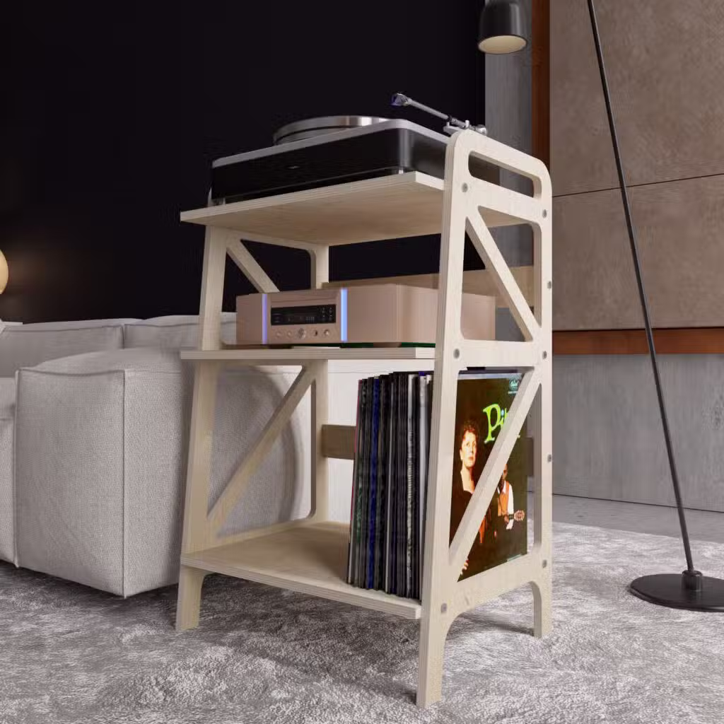Radius Record Player Stand With Record Storage