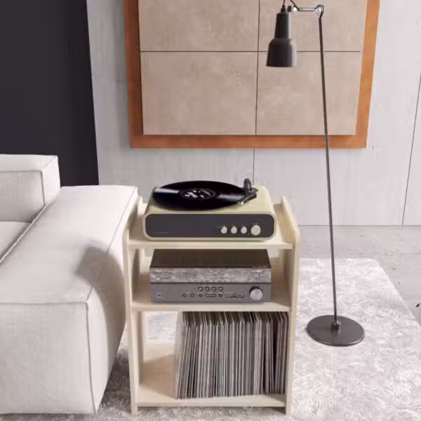 Equation Record Player Stand With Storage