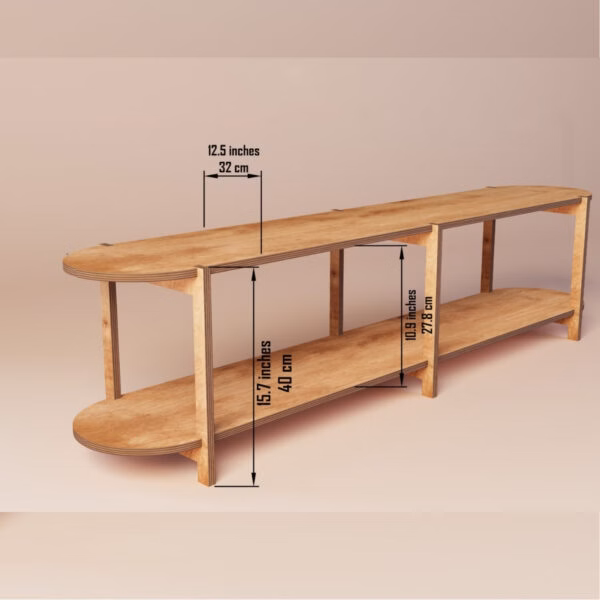 low shelving unit – plant stand – tv stand (2) - 4